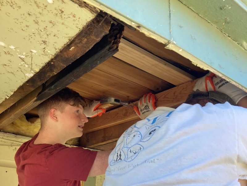 Exterior Building Painting - During