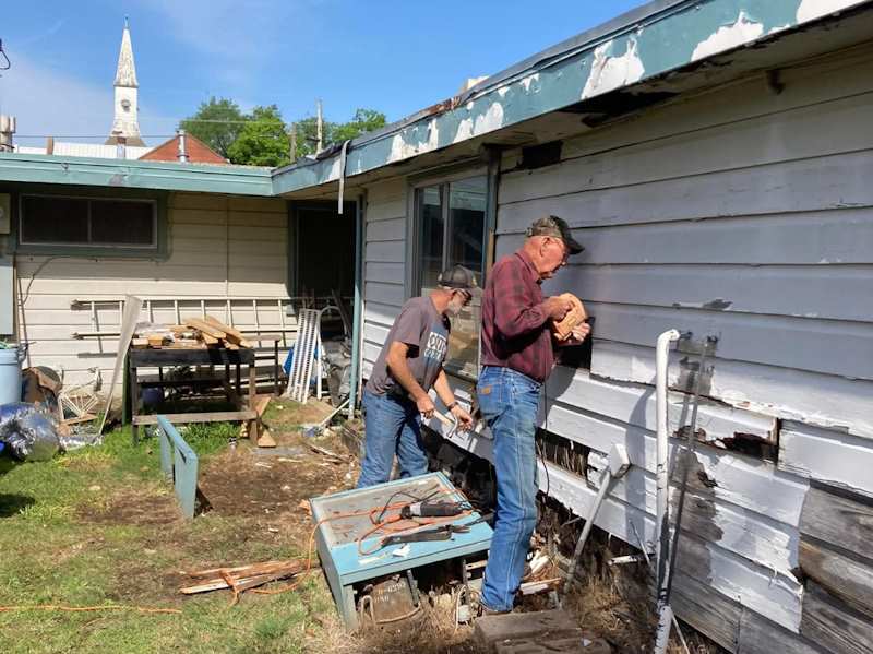Exterior Building Painting - During