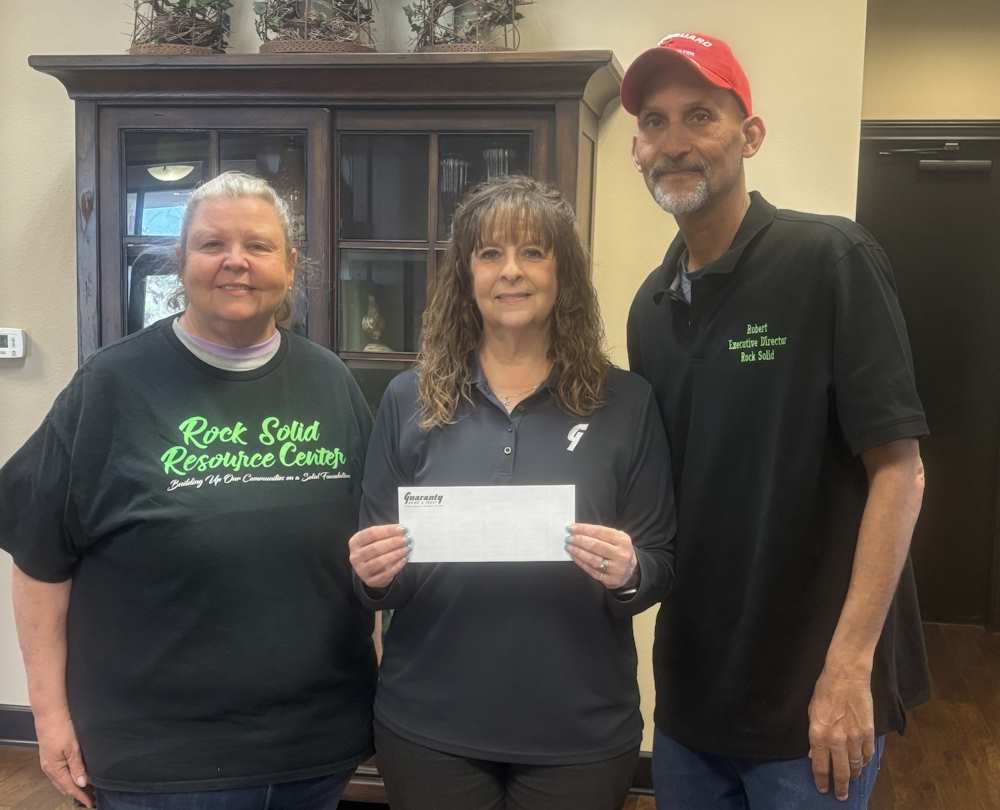 Guaranty Bank $500 Donation
