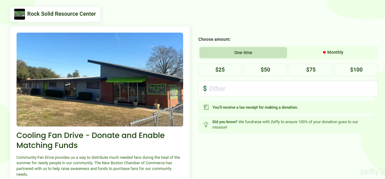 Zeffy Fan Challenge Link