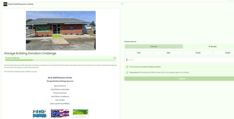 Zeffy Storage Building Challenge 3-3-25